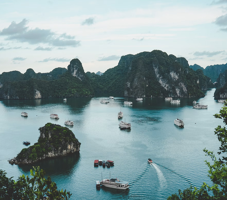 Boats in Ha Long Bay